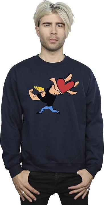 Immagine prodotto Johnny Bravo Heart Present Felpa Uomo (XXL)