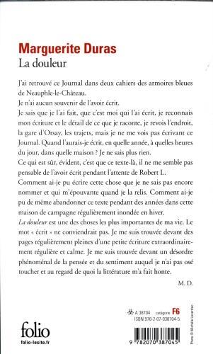 Image du produit La douleur (Français, Marguerite Duras, 1999)