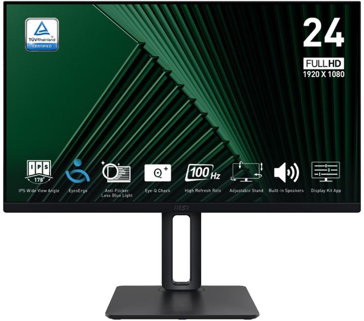 Actual product image MSI 24" PRO MP245PG Pro flat rate TFT 1920x1080 FHD 4ms (1920 x 1080 pixels, 23.80")