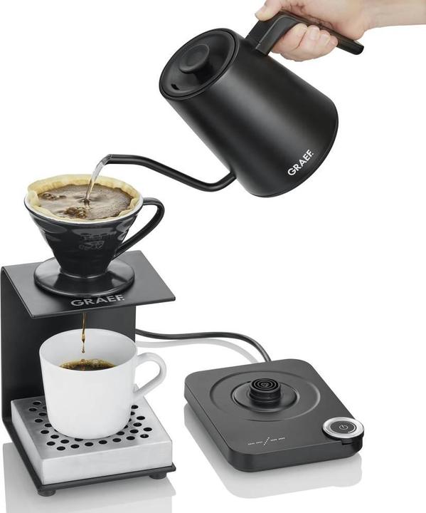 Actual product image Graef GK502EU Kettle Overheat protection Black (matt) (0.90 l, EU plug)