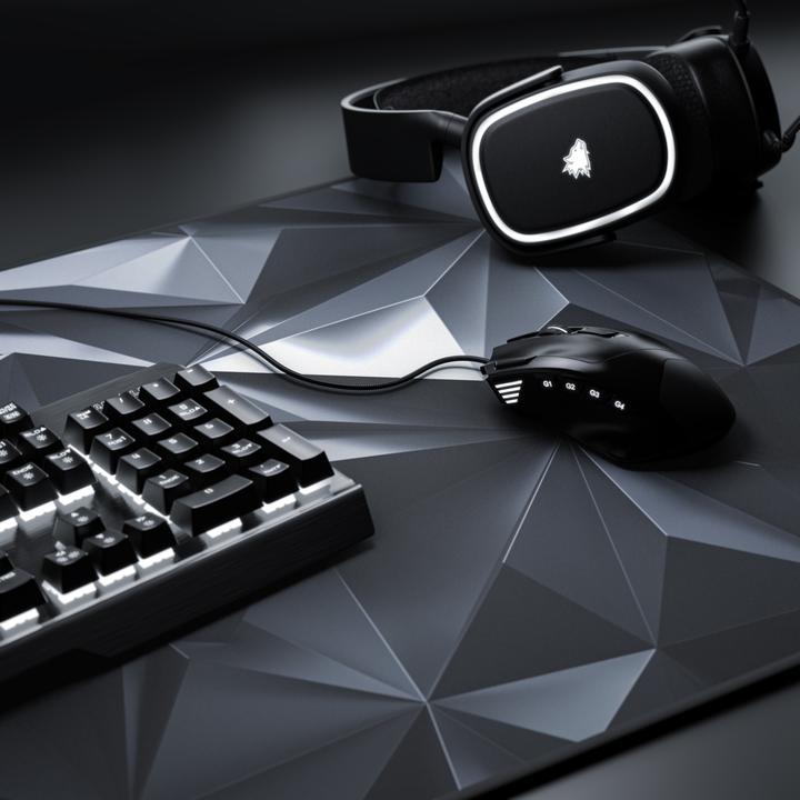 Image du produit Titanwolf Tapis de souris de jeu, 900 x 400mm Tapis de souris XXL, améliore la précision et la vitesse, Black (XXL)