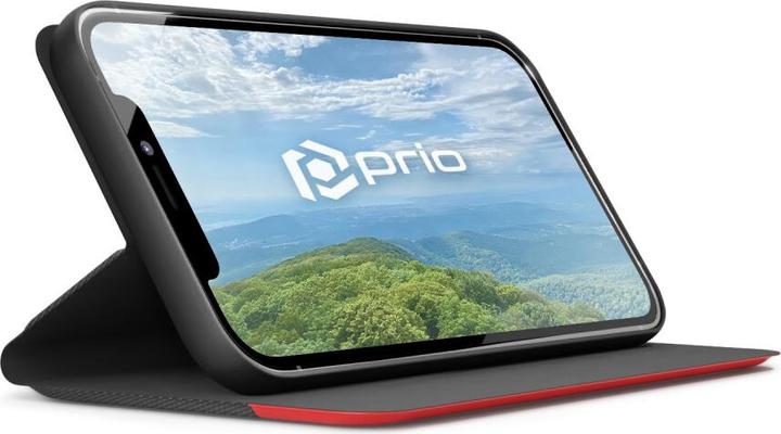 Produktbild prio Book Case Fashion für iPhone 6/6S schwarz-rot (Apple iPhone 6s, Apple iPhone 6)