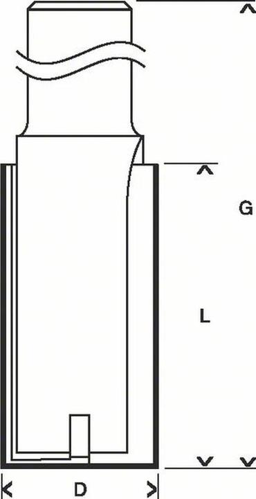 Produktbild Bosch Professional Zubehör Nutfräser Expert for Wood, Carbide, 8 mm, D1 10 mm, L 31,8 mm, G 69 mm