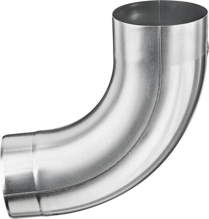 Actual product image Grömo Zinc pipe bend 85deg, 120mm, with draw-in