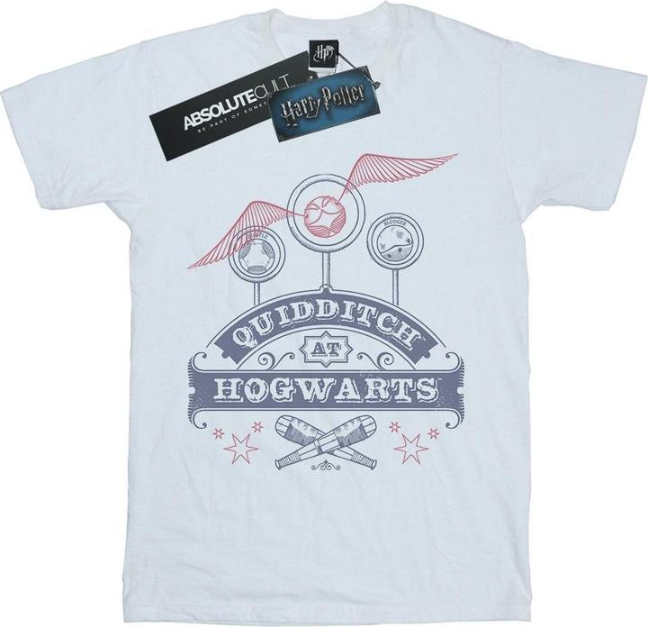 Immagine prodotto Quidditch At Hogwarts Boyfriend Fit Maglietta Ampia Donna (M)