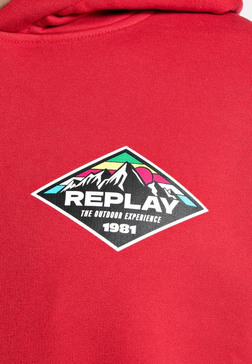 Produktbild Replay Kapuzensweatshirt Hoodie mit Logoprint und Kapuze (L)