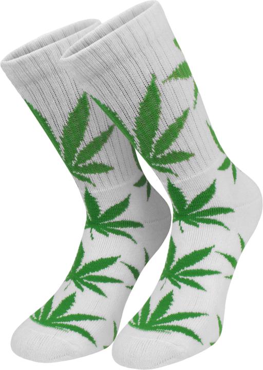 Actual product image Normani 6 hemp tennis socks with weed leaves pattern - 9405 (pack of 6, 35 - 38)