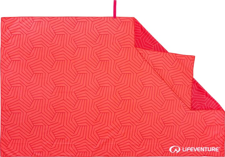 Lifeventure Recycled SoftFibre Trek Towel, Coral, Giant (150 x 90 cm)