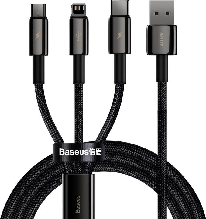 Produktbild Baseus USB A – USB C, Lightning, USB Micro B (1.50 m, USB 2.0)