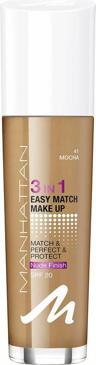 Actual product image Manhattan Cosmetics Face 3 in1 Easy Match Make up No. 41 Mocha / 30 ml