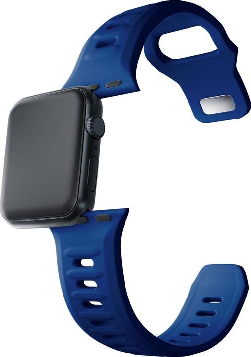 Image du produit 3MK Silicone Watch Strap Niebieski/Blue dla Apple Watch 42/44/45/49mm (Silicone, Acier inoxydable, 3, 4, 9, Extrémiste)