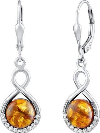 Produktbild Silvego Silver earrings with real amber JST147107EJ