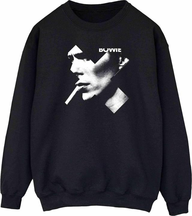 David Bowie Cross Smoke Boyfriend Fit Sweatshirt (L)