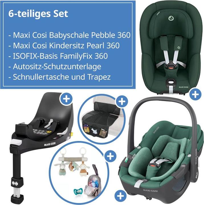 Actual product image Maxi-Cosi Babyschalen 3in1 Babyschale & Reboarder-Set FamilyFix (Baby car seat, ECE R129/i-Size Standard)