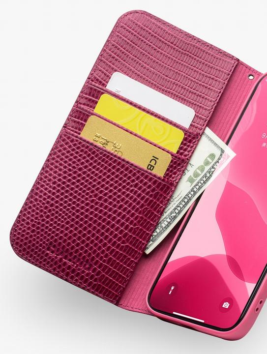 Immagine prodotto QiAlino Fourre Flip Croco cuir véritable (Apple iPhone 13)