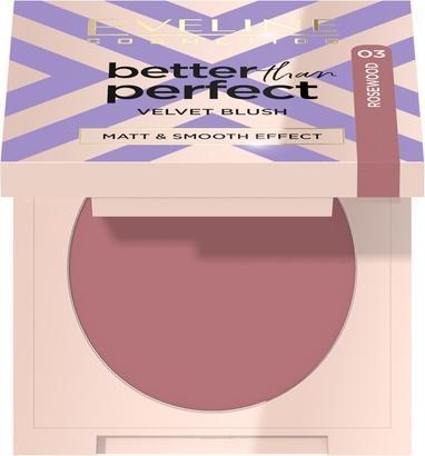 Actual product image Eveline Better Than Perfect Velvet Blush Pressed Rose 03 (03 - Pressed Rose)