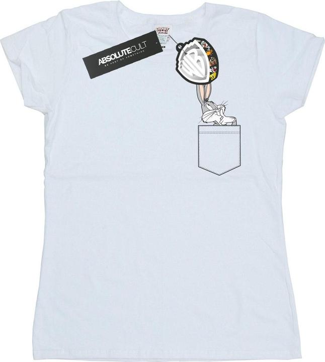 Immagine prodotto Looney Tunes Bugs Bunny Faux Pocket Maglietta Donna (XL)