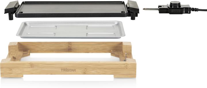 Image du produit Tristar Barbecue/barbecue de table avec plaque de cuisson lisse