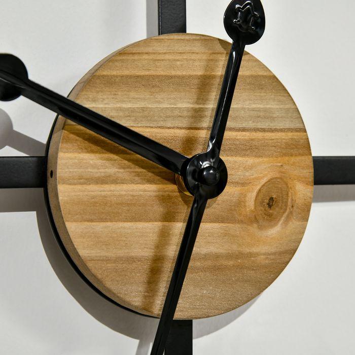 Produktbild Swisshandel24 Wanduhr modern 60cm mit Römischen Ziffern, Runde Uhrwerk, Geräuschlose Dekoration im Vintage-Design (60 cm)