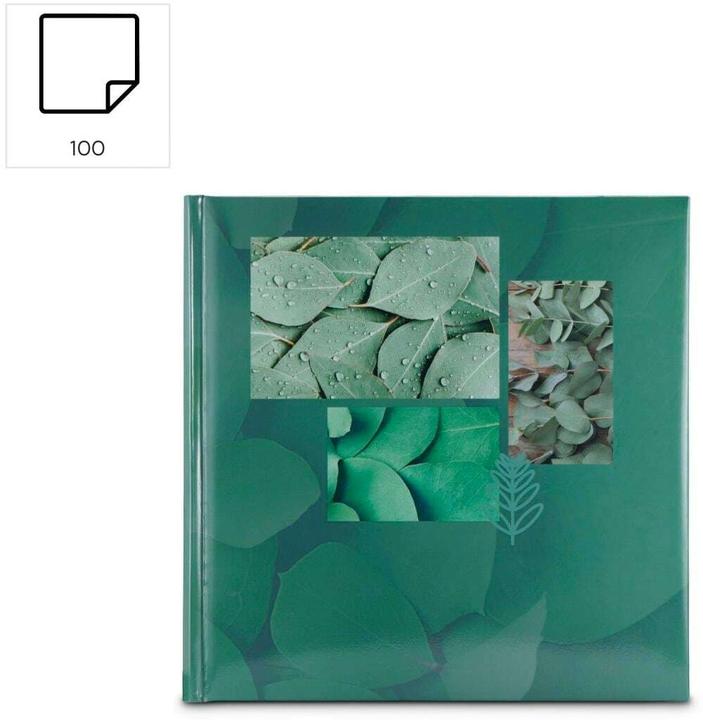 Image du produit Hama Album jumbo "Singo II", 30x30 cm, 100 pages blanches, Leaves (10 x 15 cm)