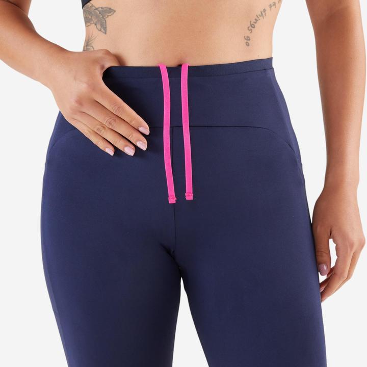 Produktbild Kiprun Lauftights 3/4 Damen atmungsaktiv - Run 500 Comfort marineblau (W30/L31)