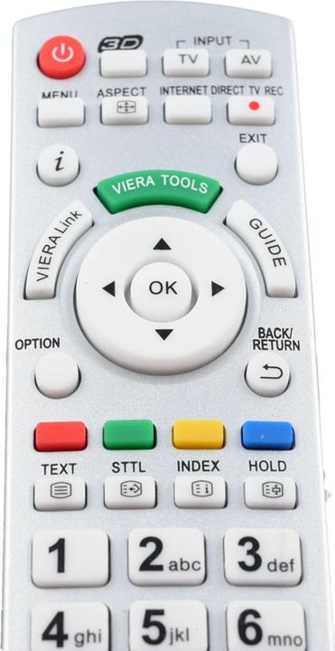 Produktbild Azurano Fernbedienung für PANASONIC N2QAYB000504, SUB N2QAYB000505, N2QAYB000506, N2QAYB000673 (Gerätespezifische Fernbedienung)