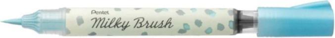 Actual product image Pentel Brush Pen Milky Brush Blue (Blue, Light blue, 1 x)