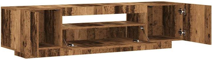Produktbild VidaXL TV-Schrank mit LED-Leuchten Altholz-Optik 160x35x40 cm TV-Möbel (160 x 35 x 40 cm)