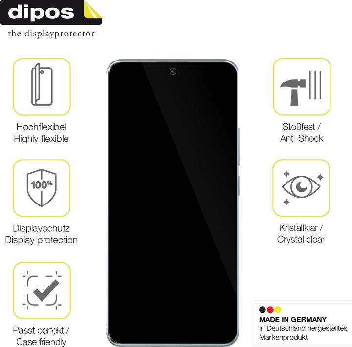Produktbild Dipos 3D Full Cover Schutzfolie (1 Stück, Xiaomi Redmi Note 14 Pro+ 5G)