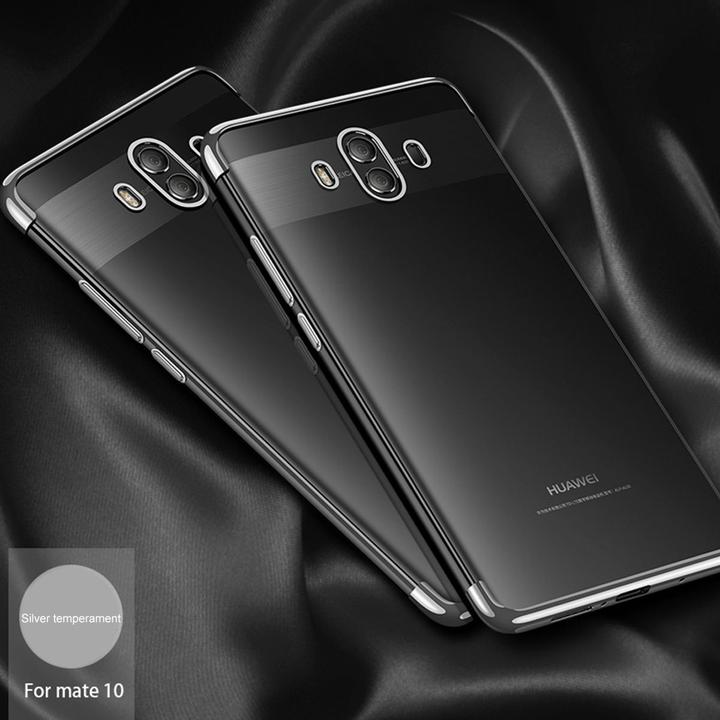 Produktbild König Design Handy Hülle Schutz Case für Huawei Mate 10 Pro Durchsichtig Transparent Silber (Huawei Mate 10 Pro)