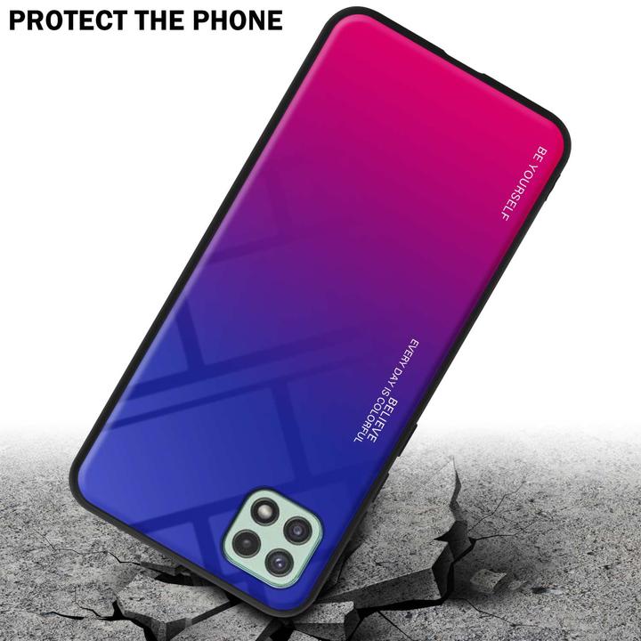 Produktbild Cadorabo TPU 2 Farben Glas Hülle (Samsung Galaxy A22 5G)