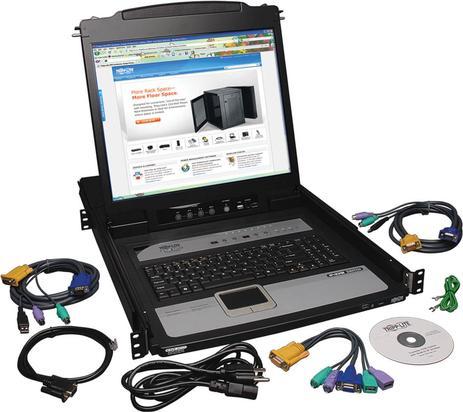 Immagine prodotto Eaton TIPPLITE NetDirector Switch KVM console a 8 porte 1U con montaggio a rack con LCD 19Zoll da 48,26
