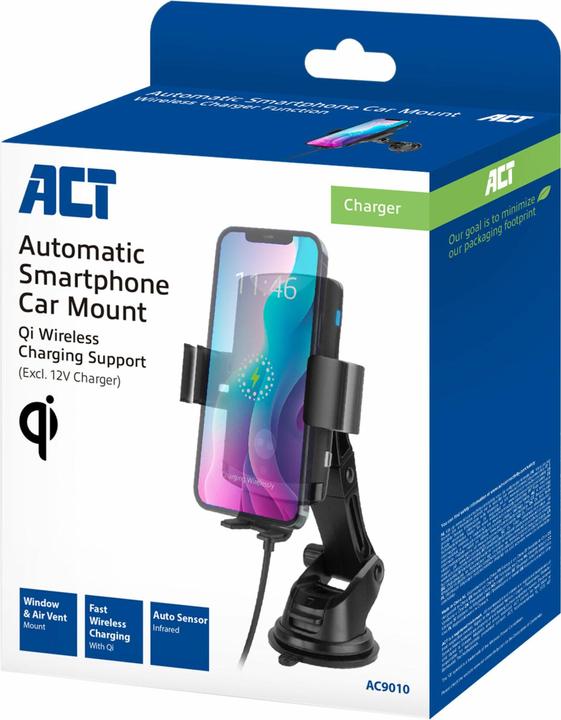 Image du produit Montage automatique du smartphone sur la voiture avec chargement sans fil