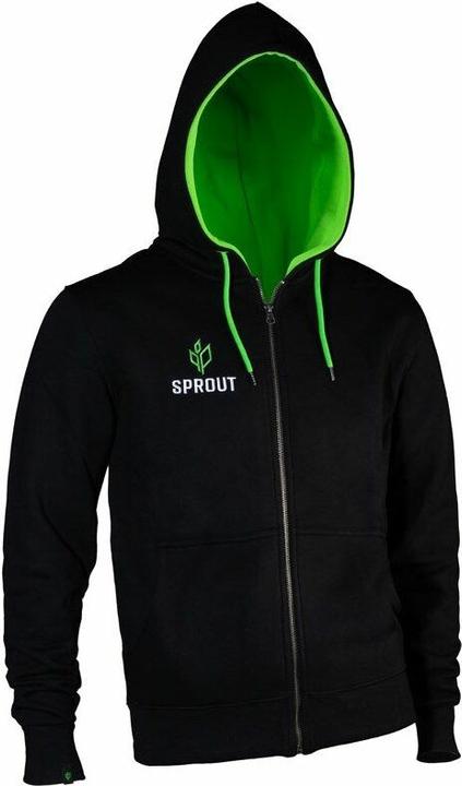 GamersWear Veste à capuche SPROUT Basic - taille M, noir/vert (M)