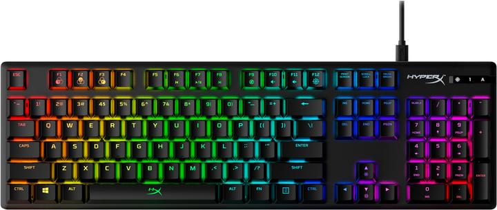 HyperX Tastiera da gioco meccanica Alloy Origins, layout USA, interruttore Blue (US, Cablato)