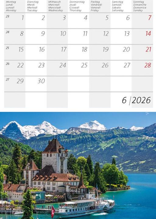 Immagine prodotto Kleiner Schweizer Kalender 2026 (Copertina rigida, Tedesco, Francese)