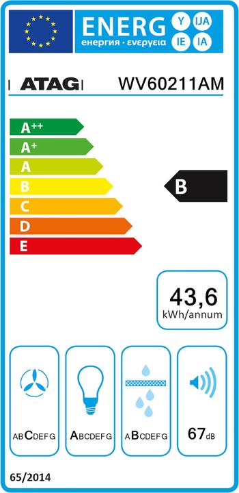 Energy Label Atag STEAM CAP WV60211AM (Substructure hood)
