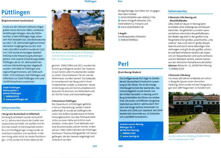 Produktbild Saarland entdecken! 1000 Freizeittipps (Deutsch, Günther Klahm, 2023)