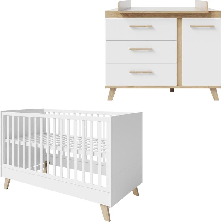 Immagine prodotto Roba Set di camerette per bambini Smile (Culla, Fasciatoio)