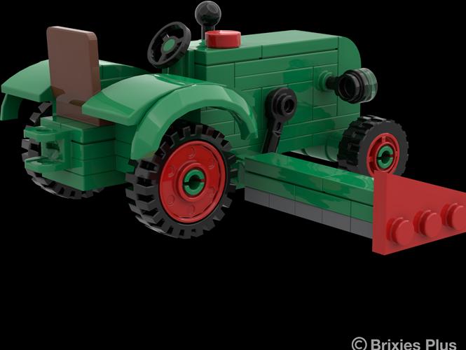 Produktbild Brixies PLUS Bausatz Fendt Dieselross F28 (mit Mähbalken) Classic Club Collection
