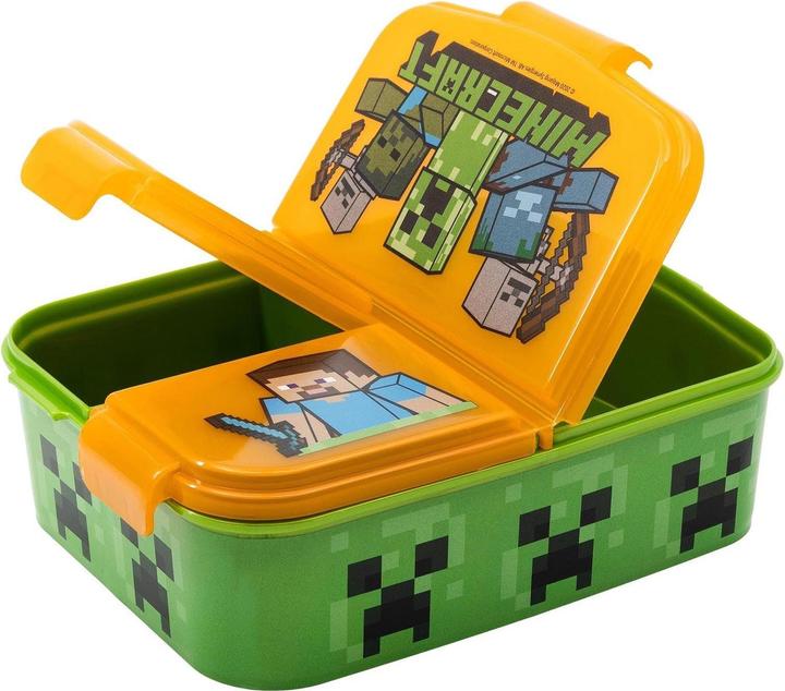 Produktbild Stor Minecraft Alex & Steve - Lunchbox mit Fächern