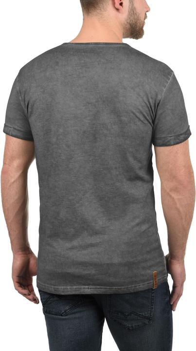 Immagine prodotto Solid Tihn T-Shirt A Maniche Corte Maglietta Da Uomo Con Collo Grandad In Cotone 100% (L)