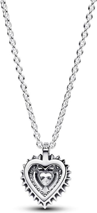 Actual product image Pandora Sparkling heart halo necklace (Silver 925, 45 cm)