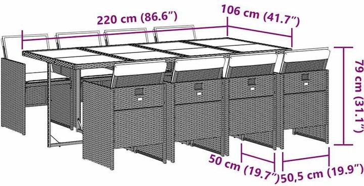 Produktbild VidaXL Karlfried (220 cm)