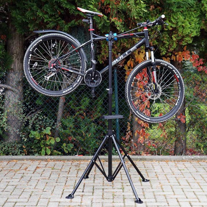 Image du produit Wiltec Béquille de réparation pivotante à 360° 30kg Béquille de montage vélo réglable