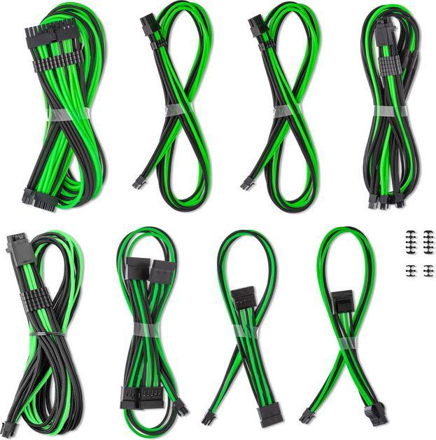 Actual product image CableMod C-Series Pro ModMesh Sleeved 12V-2x6 12VHPWR Dual StealthSense Cable Kit for Corsair RMi, R