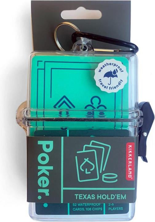 Immagine prodotto Kikkerland Gioco del poker da viaggio