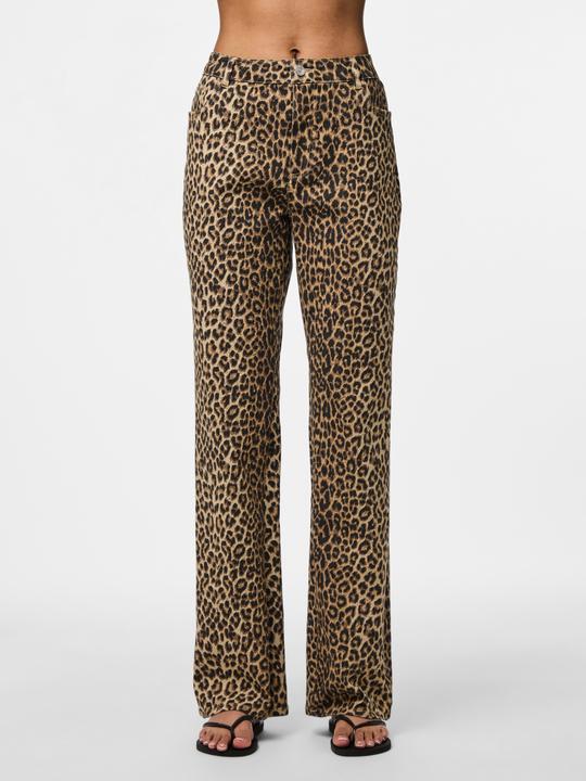 Produktbild Pieces PCSALUME HW Leoprint Straight Fit Jeans (29)