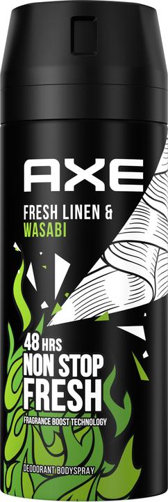 Actual product image AXE Deo Spray Wasabi & Fresh Linen 150 ml (Spray, 150 ml)