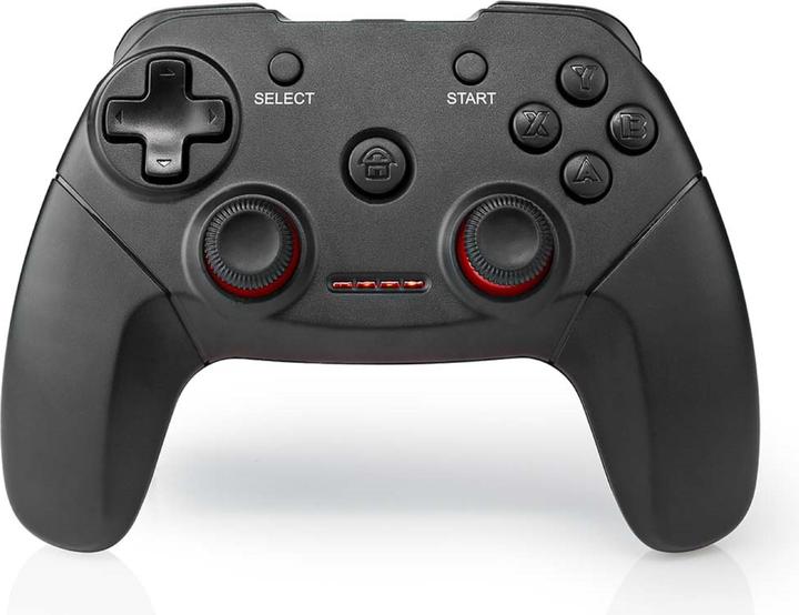 Actual product image Nedis Gamepad | Wireless | Battery-powered | PC | Number of buttons: 11 | Cable length: 1.00 m | Black (PC)
